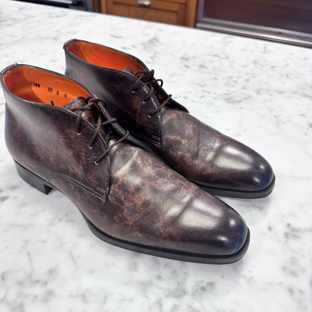Santoni Andale Chukka Boots Brown 9